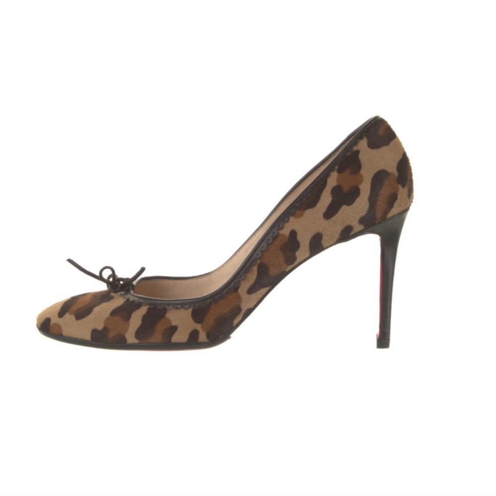 CHRISTIAN LOUBOUTIN Ponyhair Animal Print Pumps